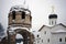 Ruins of ancient Assumption Cathedral and orthodox church