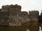 Ruins-Ancient Beaumaris Castle and the Island of Anglesey North Wales