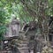 Ruins of ancient Beng Mealea Temple over jungle, Cambodia