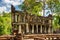Ruins of ancient building with columns in Preah Khan temple