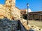 Ruins of ancient bulgarian Church in the Old Nessebar, Bulgaria