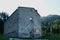 Ruins of the ancient church of Saint Gaudentius. Bregaglia, Switzerland