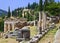 Ruins of the ancient city Delphi, Greece