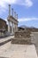 Ruins of an ancient city destroyed by the eruption of the volcano Vesuvius, forum with Basilica, Pompeii, Naples, Italy