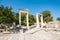 Ruins of the ancient city Ephesus, the ancient Greek city in Turkey, in a beautiful summer day