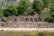 Ruins of the ancient city of Olympos in Cirali village in Antalya, Turkey. Local and foreign tourists come to visit the ancient ci