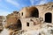 Ruins of ancient city in Turkish Cappadocia. Goreme national par