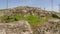 Ruins of the ancient fort of Noviodunum, aerial