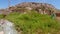 Ruins of the ancient fort of Noviodunum, aerial