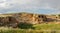 Ruins of ancient fortress city Dara with necropolis of East Roman Empire in Mardin, Turkey