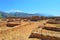 Ruins of an ancient fortress in Paleochora in Crete, Greece