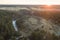 The ruins of ancient fortress in Valjala, Saaremaa Estonia