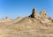 Ruins of the ancient fortresses of Khorezm in the desert. Uzbekistan