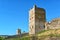 Ruins of ancient Genoese fortress in Feodosia, Crimea