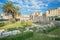 Ruins of the ancient greek doric temple of Apollo in Siracusa