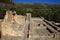 Ruins of an ancient Greek Palace on the island of Crete and the labyrinth of the Minotaur