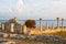 Ruins of ancient Greek town Chersonese in Crimea