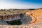 Ruins of ancient Hierapolis Amphi theatre Pamukkale, Denizili, T