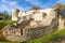 Ruins of the ancient Izborsk fortress. Pskov region