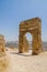 Ruins of ancient Merenid tombs overlooking the arabic city Fez, Morocco, Africa