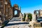 Ruins in ancient old roman city Volubilis, Unesco, Meknes, Morocco