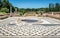 Ruins of ancient Roman buildings and houses in the archeological Gallo-Roman site of Saint Romain en Gal France