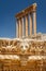 Ruins of the ancient Roman sacred site Baalbek