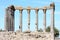 Ruins of ancient Roman Temple of Evora, Portugal