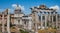 Ruins of the ancient Rome. Columns and buildings.