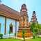 The ruins of ancient stupas of Wat Chammathewi, Lamphun, Thailand