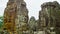 Ruins of the ancient temple complex of Bayon. Angkor Thom, Cambodia