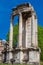 Ruins of the ancient Temple of Vesta at the Roman Forum in Rome