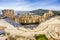 Ruins of ancient theater of Herodion Atticus, HDR from 3 photos