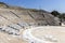 Ruins of The ancient theatre in the Antique area of Philippi, Eastern Macedonia and Thrace, Greece