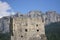 The ruins of Andraz Castle on the Dolomites