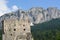 The ruins of Andraz Castle on the Dolomites,a Cortina d`Ampezzo