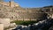 Ruins of antique Greek theatre in Miletus on western coast of Anatolia in ancient Caria, modern Turkey