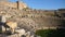 Ruins of antique Greek theatre in Miletus on western coast of Anatolia in ancient Caria, modern Turkey