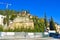 Ruins of antique Teatro Romano under reconstruction Verona Italy