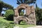 Ruins of the Aqua Claudia aqueduct, Palatine Hill, Roman Forum, Rome, Italy