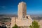 Ruins of the Arab castle of Cadrete  made of mud and stone near Zaragoza