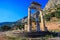 Ruins Athina Pronaia temple in Ancient Delphi