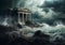 The Ruins of Atlantis: A lost city on a rocky shore, beware the