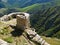 The ruins of Babak fort , Arasbaran region , Northwest Iran