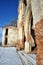 The ruins of Banffy Castle in Bontida, Romania