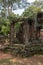 Ruins of Banteay Kdei columns in trees