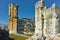 Ruins of Basilica in the archeological area of ancient Philippi, Greece