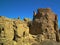 The ruins of Bayazeh Castle near Yazd Iran