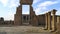 The ruins of the beautiful ancient temple of Dendera or Hathor Temple. Egypt, Dendera, an ancient Egyptian temple near the city of