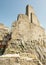 Ruins of Beckov castle, Slovak republic, travel destination, vertical composition